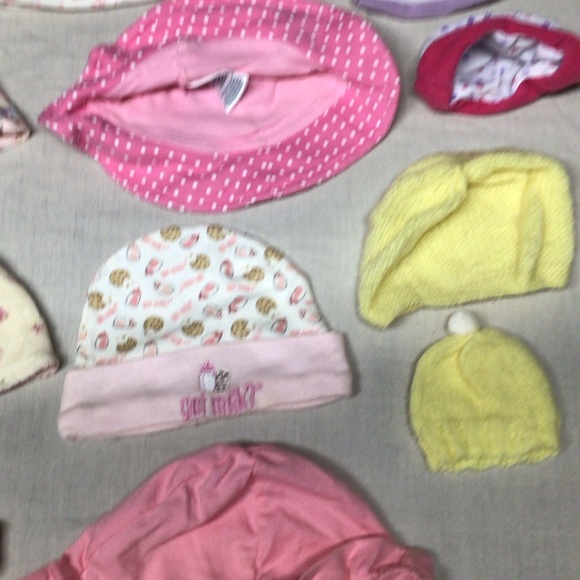 Pink Polka Dot Kids Hat - Picture 7 of 9